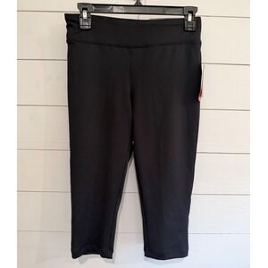 BCG Womens Black Training Capris Tight Fit Moisture Wicking Size Small NWT